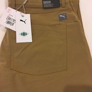 Golf Pants Puma 101 Men's Khaki color (Antique Bronze) Size 30/32 NEW 531103